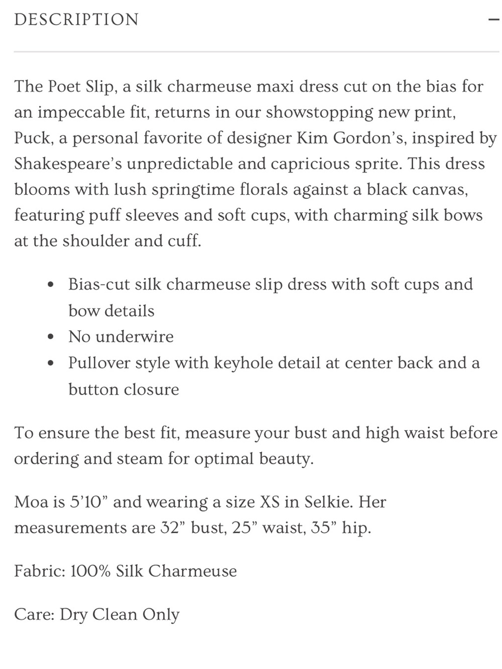 Selkie Puck Poet Slip Dress S - Picture 17 of 17
